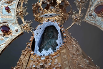 La Romería es la tradicional peregrinación que realizan miles de fieles hacia la Basílica de Los Ángeles, en Cartago, para rendir homenaje a la Virgen de los Ángeles, patrona de Costa Rica. EFE/Jeffrey Arguedas/Archivo