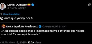 Respuesta de Daniel Quintero al