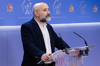30/01/2024 El diputado de BNG Néstor Rego durante una rueda de prensa anterior a la reunión de la Junta de Portavoces, en el Congreso de los Diputados, a 30 de enero de 2024, en Madrid (España).
POLITICA
Carlos Luján - Europa Press