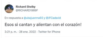 Twitter: reacción de los hinchas