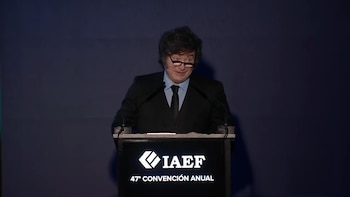 Javier Milei habla en la 47° Conferencia Anual del IAEF en Misiones