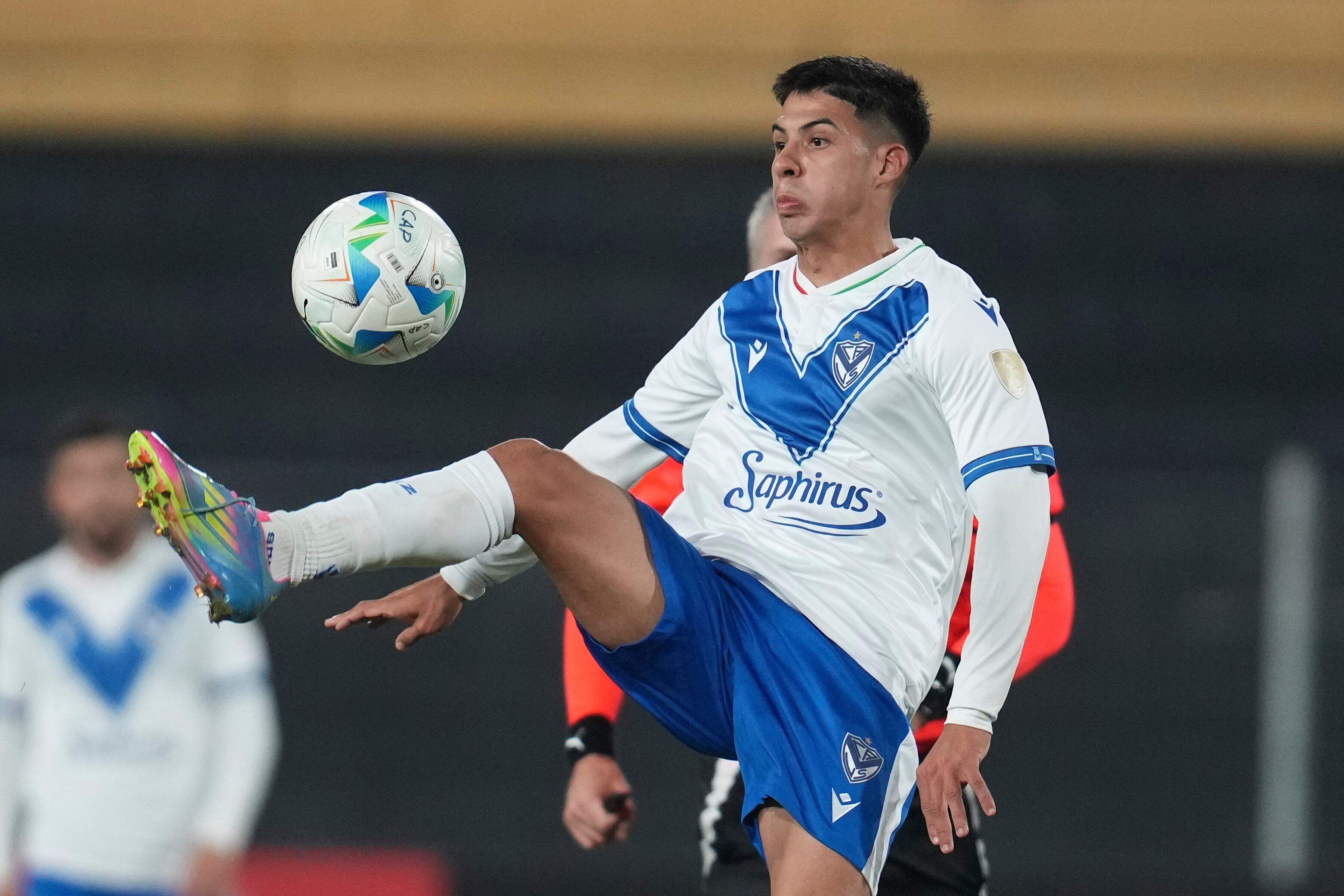 Tomás Galván tuvo minutos durante su paso en Vélez (AP Foto/Matilde Campodonico)