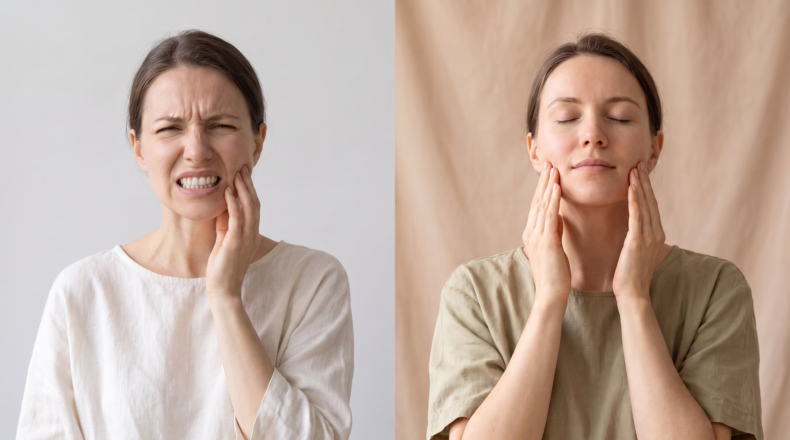 El yoga facial aplica movimientos suaves, masajes y respiración profunda sobre la cara y la mandíbula para aliviar molestias del bruxismo (Imagen Ilustrativa Infobae)