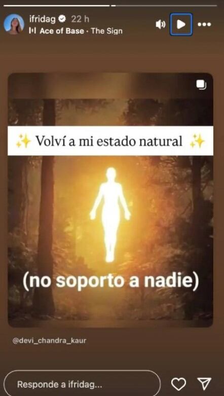 Frida Sofía rompe el silencio con un mensaje en redes tras la cirugía de Alejandra Guzmán (IG)