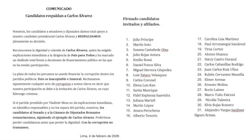 Comunicado de candidatos por País