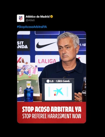 La burla del Atlético de Madrid a Mourinho
