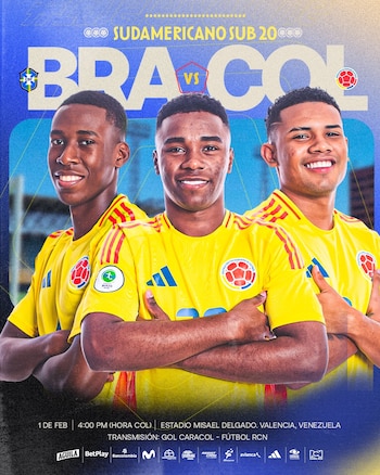 De la siguiente forma, el cuadro nacional presentó el encuentro ante Brasil - crédito @FCFSeleccionCol / X