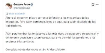 El presidente Gustavo Petro lanzó