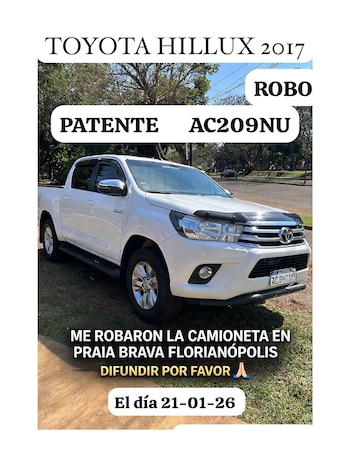 La camioneta robada el 21