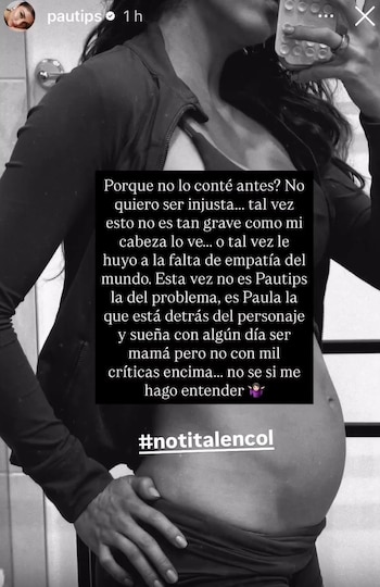 Pautips inició un tratamiento hormonal y retomó terapia por TCA con el deseo de ser madre - crédito @pautips / Instagram