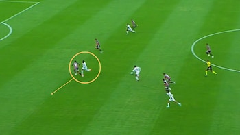 El desmarque en diagonal de