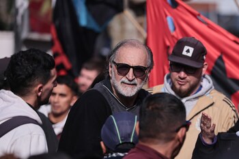 Protesta por alimentos en Puente Pueyrredón