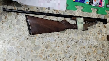 La escopeta del sospechoso