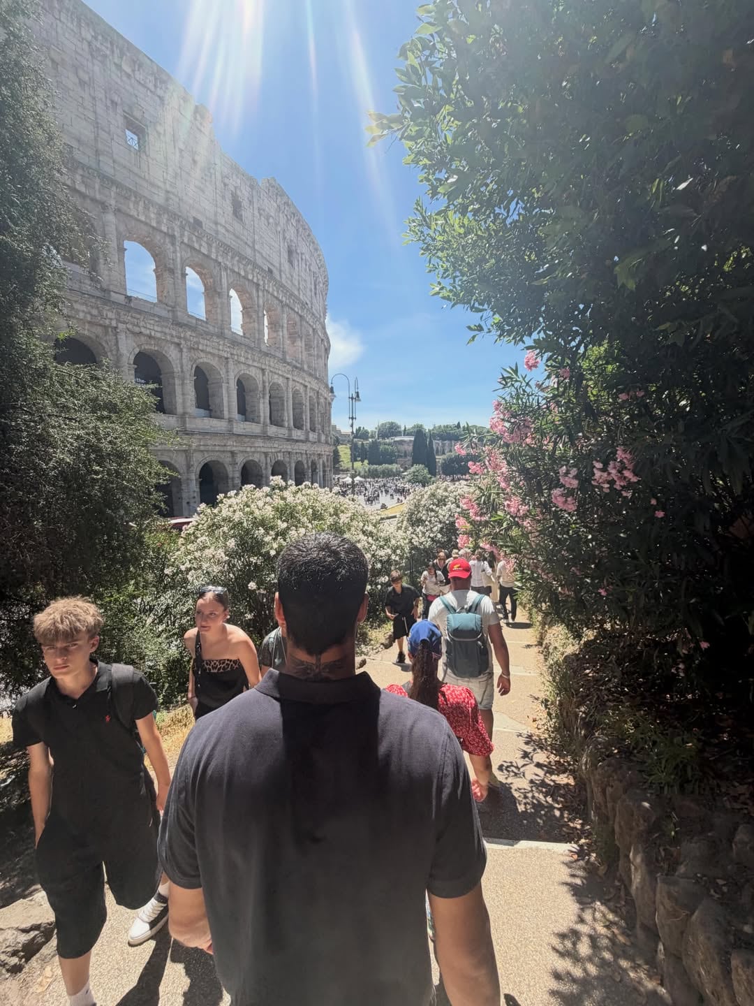 El Coliseo fue el protagonista indiscutido de su travesía romana