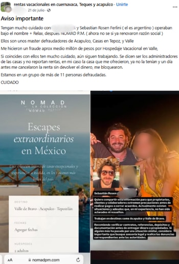 En redes sociales, la denunciante compartió fotografías del ahora señalado como asesino. Crédito: Redes Sociales