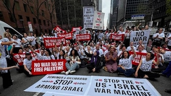 Arrestaron a 100 manifestantes en Nueva York por protestar contra la venta de armas a Israel