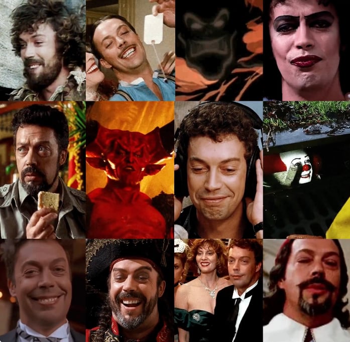 Tim Curry sumó papeles en 'Clue', 'Legend', 'Annie', 'Los tres mosqueteros' y 'Mi pobre angelito 2', además de tres nominaciones al premio Tony en Broadway.