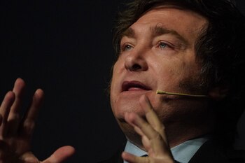 Evento Candidatos a presidente en La Rural - Javier Milei