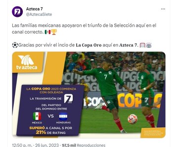 TV Azteca venció en rating