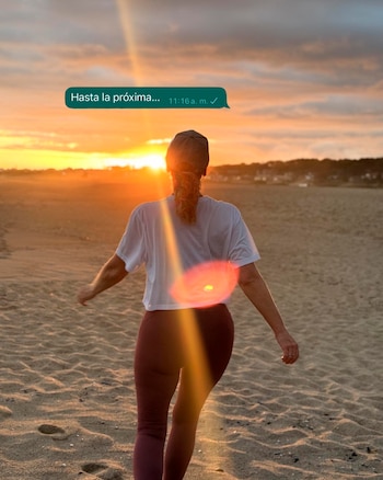 "Hasta la próxima", escribió Karina