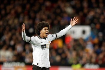 El delantero del Valencia Peter