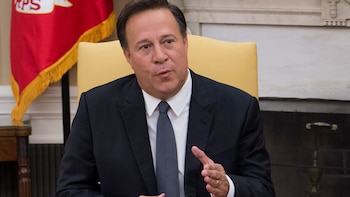 El expresidente Juan Carlos Varela