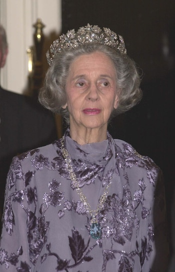 La reina Fabiola de Bélgica,