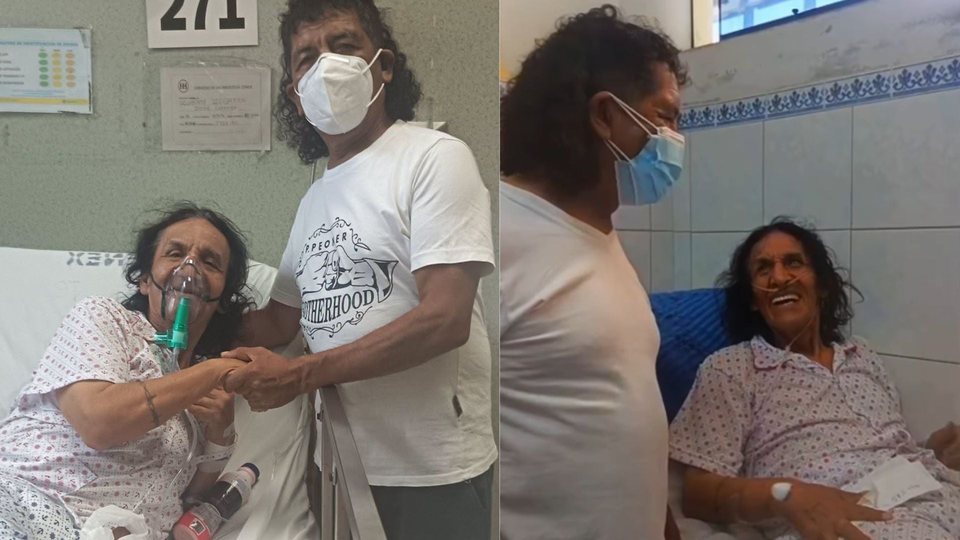 El humorista Cachay acompaña a su colega Mondonguito en el centro médico donde permanece internado en la unidad de cuidados intensivos.