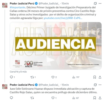 Poder Judicial dicta 24 meses