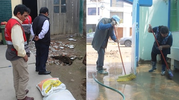 Aulas inundadas y techos dañados: