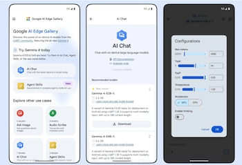 AI Edge Gallery te permite instalar Gemma 4 y usar la IA de manera local.
