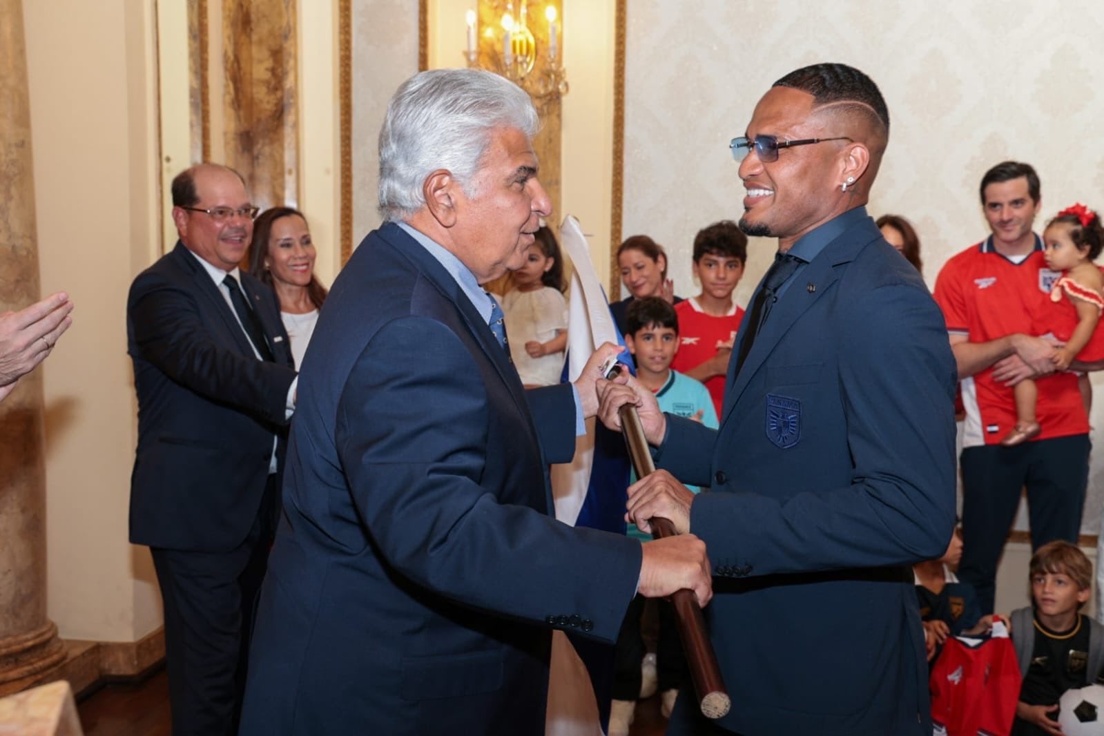 José Raúl Mulino destaca que la clasificación al Mundial 2026 marca uno de los momentos más altos en la historia futbolística de Panamá. (Cortesía: Astrid Salazar)