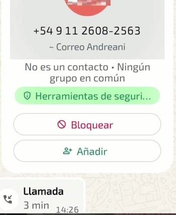 La imagen que compartió Arabda