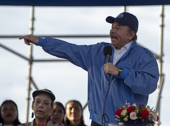 El presidente de Nicaragua, Daniel