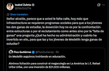 La senadora preguntó qué acciones