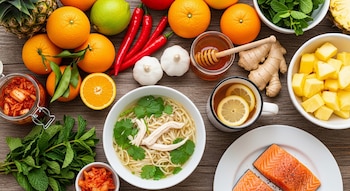 Imahem con diferentes alimentos. (Imagen