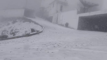 Así fue la primera nevada