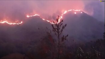 Incendio forestal en Pomahuaca deja