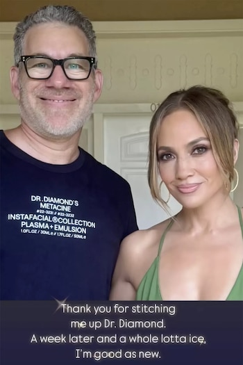 Jennifer Lopez mostró la herida