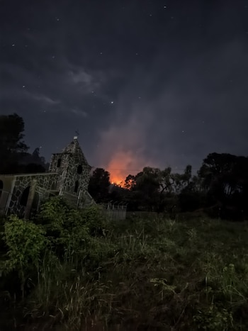 Incendio forestal en Alameida, Boyacá