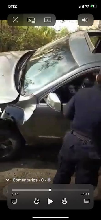 Usuarios grabaron el incidente instantes