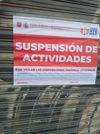 La Alcaldía Cuauhtémoc suspendió las
