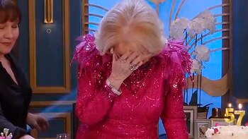 La emoción de Mirtha Legrand