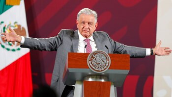 El presidente Andrés Manuel López