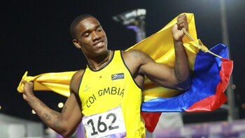 El atleta colombiano Ronal Longa se quedó con el segundo lugar de los 100 metros en Savona