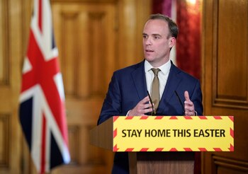 Dominic Raab, secretario de Asuntos