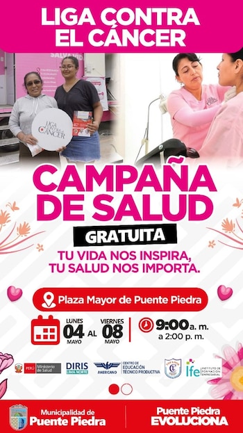 La campaña estará disponible desde el lunes 4 hasta el viernes 8 - Créditos: Municipalidad de Puente Piedra.