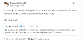 El presidente indicó que el
