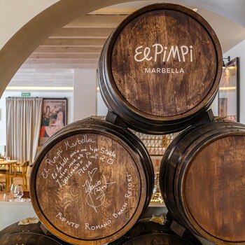 Restaurante El Pimpi en Marbella.