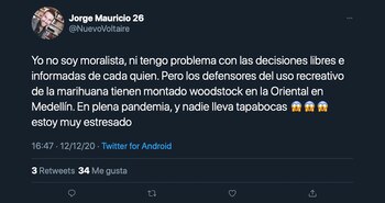 Usuarios en Twitter se quejaron